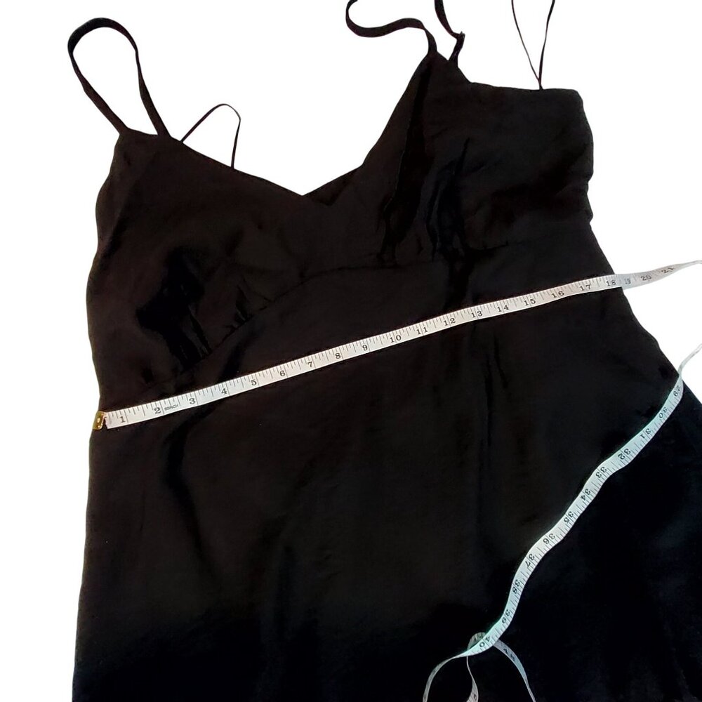 A New Day Black Sleeveless Maxi Dress XXL Rayon/Nylon Lightweight Flowy Design - Picture 4 of 12